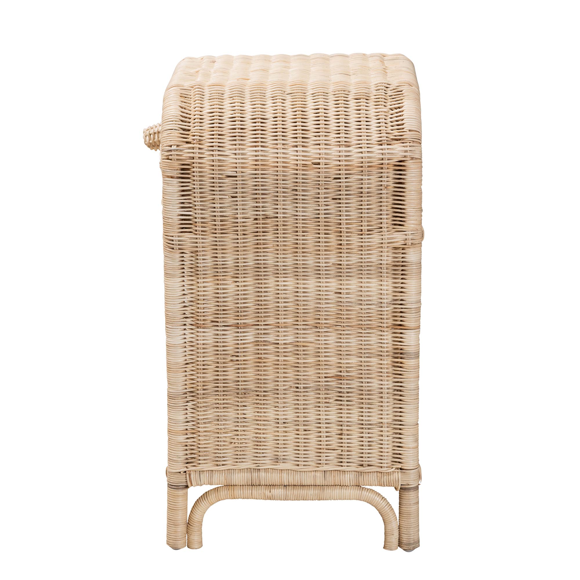 bali & pari Magni Rattan BOHO Nightstand, 1-Drawer, Natural Brown