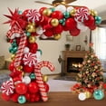 thumbnail image 1 of 147pcs Vibrant Christmas Balloon Garland Arch Kit - Multicolored Candy & Nutcracker Balloons for Unforgettable Party DecorationsChristmas Decorations - Christmas Wreaths for Front Door with Bow, Chri, 1 of 6