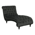 thumbnail image 2 of Button Tufted Upholstered Chaise Charcoal, 2 of 2