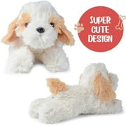 Prextex Plush Dog Set Pack of 4 Realistic Looking Puppies - 6 Inches Plush Dogs Stuffed Animals