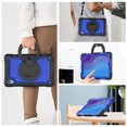thumbnail image 6 of Case for Lenovo Tab M10 HD 2nd Gen 10.1 inch 2020, 360 Rotating Stand Handle Pencil Holder Shoulder Strap Heavy Duty Shockproof Cover, Dark Blue PC, 6 of 7
