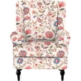 thumbnail image 1 of Wingback Chair Covers Pieces Stretch Printed Wing Back Chair Cover Sofa Slipcover Washable Wingback Armchair Slipcovers Furniture Protector with Elastic Bottom for Wingback Chairs, 1 of 7
