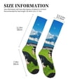 thumbnail image 5 of Bixox Grazing Cows Mountain View Print Compression Socks,Compression Socks Women & Men Circulation for Medical,Running,Athletic, 5 of 7