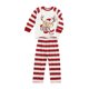 thumbnail image 2 of Pijamas A Juego De La Familia De Navidad Camisetas De Manga Larga Con Estampado De Alces + Pantalones A Rayas XBTCLXEBCO NiñOs Blancos;6 Años, 2 of 7