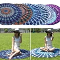 thumbnail image 3 of Indian Mandala  Roundie Beach Throw Tapestry Hippy Boho Gypsy Beach Towel, 3 of 10