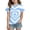 R276 Blue, variant on Infant Girls T-Shirts Size 1-2 Years Crew Neck Short Sleeve Love Heart Print Tees Summer School Casual Soft Girls Tees Yellow