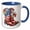 Blue/White, variant on 3drose, Fourth of July Patterned Boots with Flowers, 11oz Mug