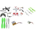 thumbnail image 1 of HobbyFlip RTF Quad w/Transmitter LiPo Battery 3.7v 240mAh and 100mAh w/Propellers Compatible with Hubsan X4 H107, 1 of 1