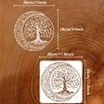 thumbnail image 2 of Moon Tree of Life Stencil 11.8x11.8inch Square Painting Stencil Cresent Moon Stencil Tree of Life Drawing Template Mandala Moon Stencil for Home Furniture Wall Floor Door Tile Decor DIY, 2 of 7
