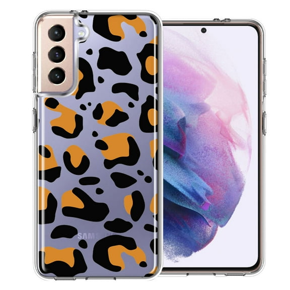 MUNDAZE for Samsung Galaxy S21 Plus Classic Animal Wild Leopard Jaguar Print Double Layer Phone Case Cover