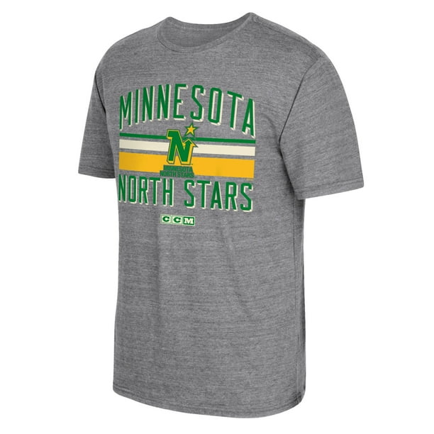 Minnesota North Stars CCM Retro Classic Stripe Tri-Blend T-Shirt
