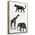thumbnail image 3 of Ornamental Safari Animals I - Framed Premium Gallery Wrapped Canvas L Frame 3 Piece Set - Ready to Hang, 3 of 9