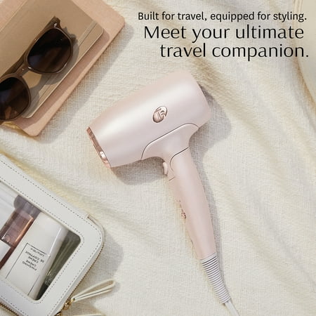 T3 - Afar Lightweight Travel-Size Hair Dryer - Satin Blush