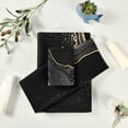 thumbnail image 5 of Bath Towel Sets for Bathroom Hand Towels Fingertip Towels Abstract Black Marble Gold Line 3 Piece Decorative Soft Cotton Absorbent, 5 of 6