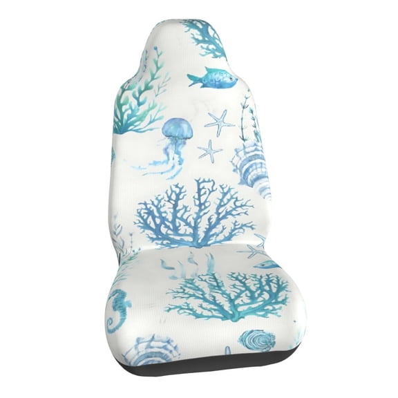 Ocean Shells Car Seat Covers Stretch Car Seat Protectors Universal Fit