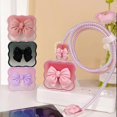 thumbnail image 5 of Cute Bowknot Charger Protector and Cable Protector Set (5 in 1) for iPhone 11-15 Pro Max, 18W/20W USB-C Adapter Protector, Extend Cable Life, 5 of 5