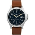 thumbnail image 2 of Timex 41 mm Expedition North Field Post Solar Eco-Friendly Leather Strap Watch Silver/Blue/Brown One Size, 2 of 2