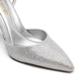 thumbnail image 4 of DREAM PAIRS Tacones Altos Plata con Brillo y Correa al Tobillo 10 cm, 4 of 6