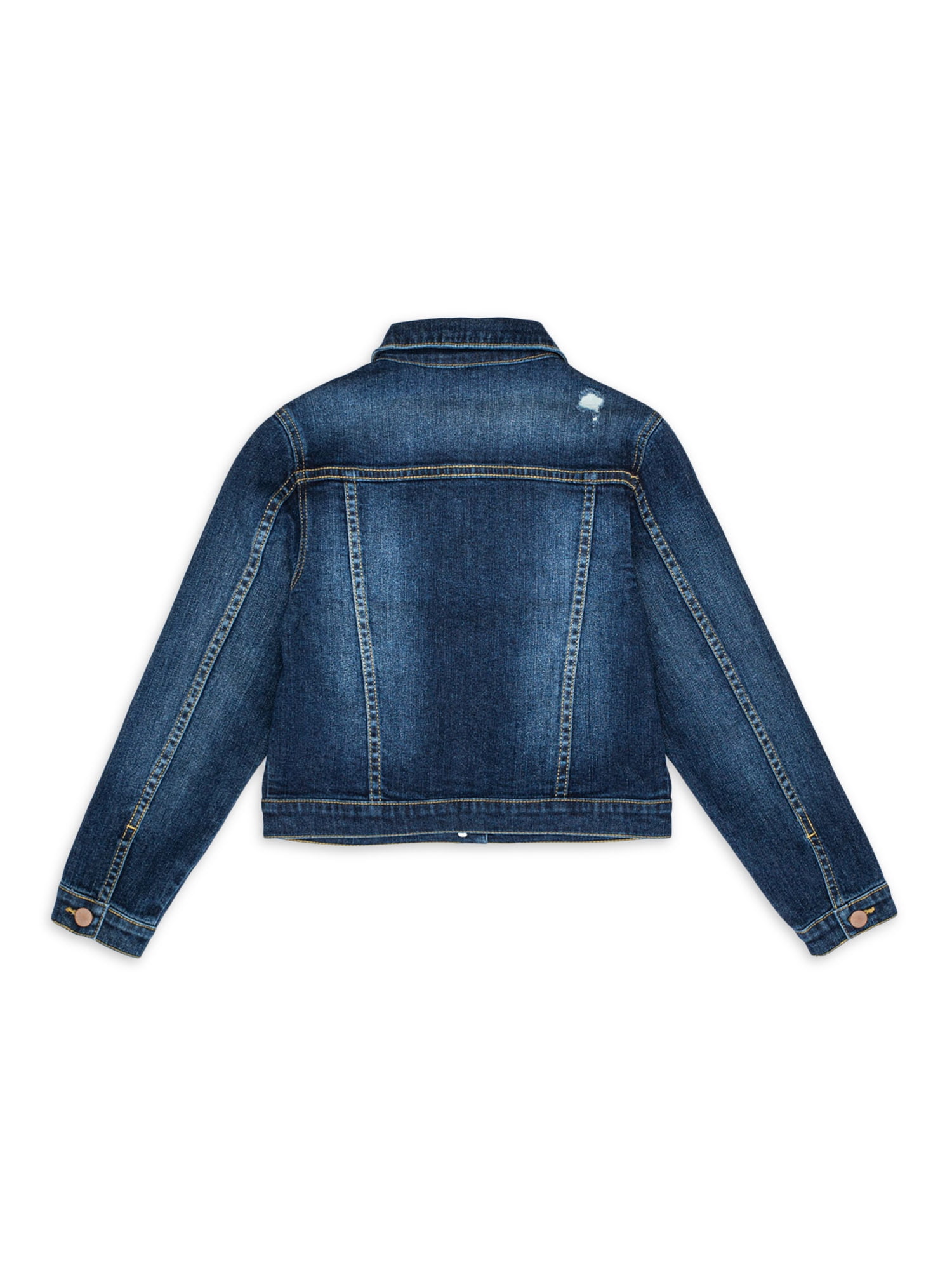 【WONDER WONDER】Burts Black Denim Two-Way Zipper Cropped Jk f5aee418-b817-4bb1-a775-