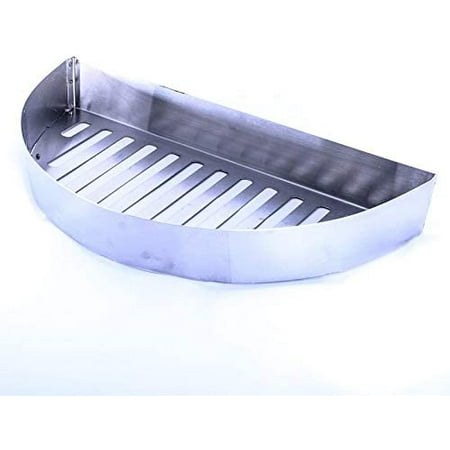 Half Moon Searing Tray Stainless Charcoal Ash Basket for Char-Griller Akorn Kamado, Blaze Grill Kamado, Pit Boss 24, and Many Large Kamado Grills