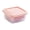 Pink, variant on Food Storage 2 Square Kitchen Fruit Bowl with Holes for Fridge and Strainer Stylish Storage for Grape Cherry and Berries Lightweight Kitchen Organizer, 11×5×8.5cm, White