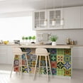 thumbnail image 6 of Mi Alma Peel & Stick Tiles - Multicolor Mexican Vinyl Backsplash 12x12, 6 of 11
