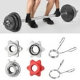 thumbnail image 3 of Sport Steel Spring Gym Spin Lock Screw Check Nut Barbell Bar Clips Dumbbell Spinlock Collars 01(25MM/ 1INCH), 3 of 8