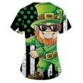 thumbnail image 5 of Lolmot Scrubs Women St Patricks Day Shirt Comfortable Easy Fit Lightweight Durable Soft Stretch Nursing Working Uniform Short Sleeve V Neck T Shirt Irish Holiday Tops with Pockets, 5 of 5
