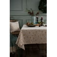 thumbnail image 3 of Dining Table Cloths Rectangle , Cotton Linen Table Cloth Christmas 4-8 Seater with Bells and Snowflake Pattern 140x180cm, 3 of 5