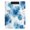 Blue Ink Pattern, variant on A4 Double Clip File Folder 18.9x12.6in Clipboards Foldable Binder Holds 80 Sheets Project Folder for Office, Home Blue Squares and Shapes