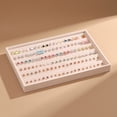 thumbnail image 4 of tredstone Wide Display Space Earrings Organizer Showcase Jewelry Collection Wide Application Earring Storage Beige 1Set, 4 of 6