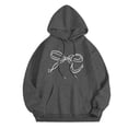 thumbnail image 1 of Chandail à Capuche pour Femmes, Manches Longues, Motif Sportswear, Mode 2025, Décontracté, 1 of 6