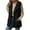 Black, variant on Fmbrln Womens Fuzzy Fleece Vest Button Up Lapel Collar Sleeveless Cardigan Jacket Fall Winter Fashion Casual Warm Outerwear with Pockets