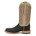 thumbnail image 3 of Justin Boots Mens Doc Bar Full Quill Ostrich Embroidered Wide Square Toe Pu, 3 of 5