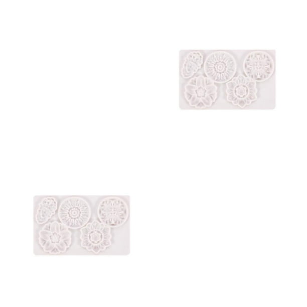 Molde de silicona para pasteles Advancent Molde para hornear Gelatina Galletas de chocolate Silicona Gris tipo 3 2piezas