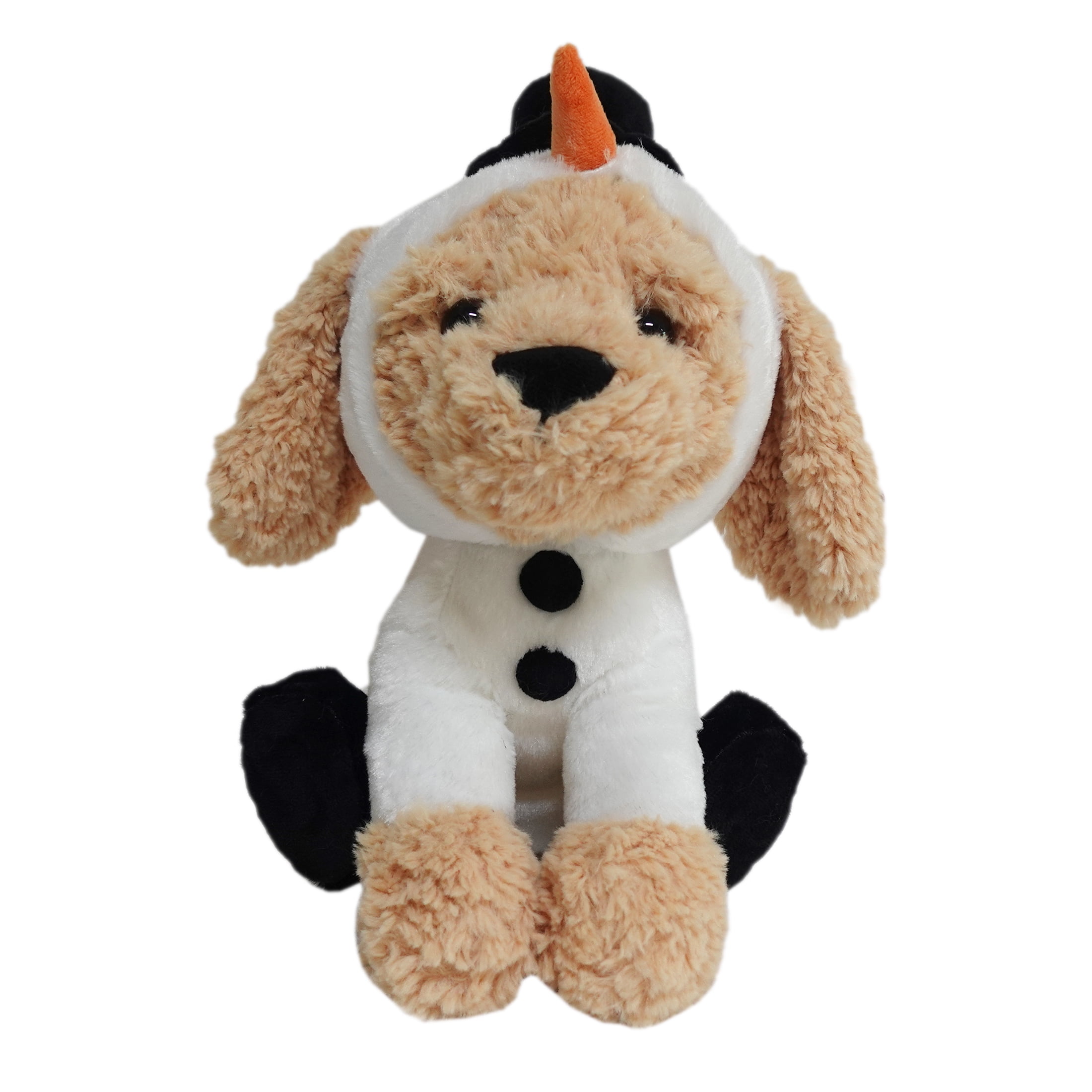 Holiday Time Plush Dog Costumed in Snowman 9.5inch for 3 years and up, PLUSH SNOWMAN DOG