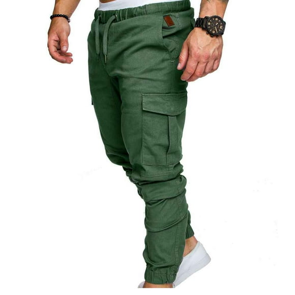Pantalons Décontractés pour Hommes Pantalons Droits Garçon Pantalons Longs Hommes Pantalons de Survêtement en Coton Hommes jogger d'Été