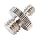 thumbnail image 2 of Adaptador de tornillo metálico roscado de 1/4" macho a 3/8" macho para trípode de cámara DSLR SLR, 2 of 10