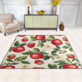 thumbnail image 2 of Yayeee Area Rugs for Living Room 5.2'x4' Non Slip Washable Bedroom Floor Carpet, Apple Leaves Pattern, 2 of 5