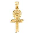 thumbnail image 1 of 14K Yellow Gold Cross Mi Primera Comunion Religious Charm Pendant For Necklace or Chain, 1 of 4