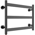 thumbnail image 7 of HEATGENE Towel Warmer 3 Flat Bar Towel Dryer Wall-Mounted Plug-in Bath Towel Heater - Matt Black, 7 of 7