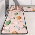 thumbnail image 2 of Kitchen Rugs Sets Of 2,Colorful Mushroom Cartoon Pink Pattern Anti Fatigue Kitchen Mat Rugs Non Slip Washable,Decorative Kitchen Floor Mats for Kitchen,Sink,Laundry,17"x47"+17"x47", 2 of 5