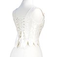 thumbnail image 6 of Aboser Women Bustier Corset Court Vintage Lace Up Body Shaper Adjustable Strap Fishboned Vest Tops Renaissance Gothic Waist Cincher, 6 of 9