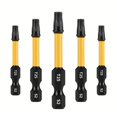 thumbnail image 2 of 5Pcs 50mm for Torx Screwdriver Bit Set 1/4 Inch Hex Shank with Magnetic Tip, 2 of 9