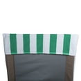 thumbnail image 2 of Emerald Green Stripe Lounge Chair Beach Towel With Top Pocket 26x82, 2 of 5