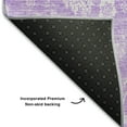 thumbnail image 3 of Addison Rugs Mayfield Washable Transitional Floral Lilac Rectangle Rug, 9' x 12', 3 of 6