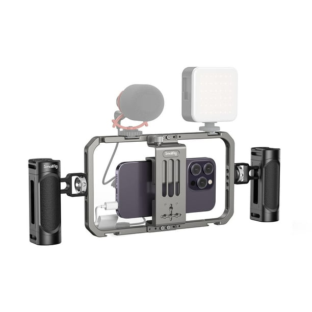 Kit de soporte de vídeo para teléfono SMALLRIG universal con asas de aluminio
