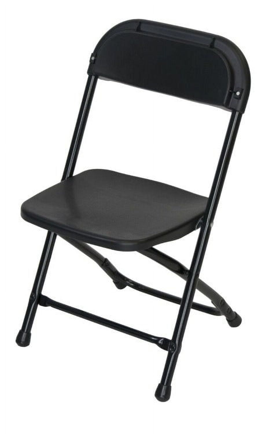TitanPRO™ Kid's Plastic Folding Chair Black 10 Pack