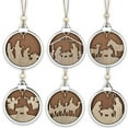 thumbnail image 6 of 3 PCS Christmas Nativity Scene Wooden Hanging Ornament, Beautifully Carved Nativity Commemorate for Fireplace Door Handle Decoration for Family, Friends, Christian, 6 of 6