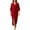 Wine, variant on Wedding Guest Dresses for Women 3/4 Sleeve V Neck Twist Front Split Maxi Dress Wedding Guest Cocktail Evening Gown